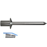 ISO16585 Gesipa Dichtniete Flachrundkopf 4.8x12 Edelstahl mit Edelstahldorn