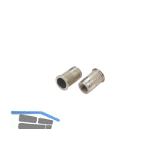 Mikromutter ger�ndelt Rundschaft offen M 5x11.5 Stahl verzinkt