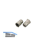 Mikromutter Teilsechskant Rundschaft offen M 4x12.0 Edelstahl A2