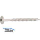 Trespo Fassadenschraube Linsenkopf 4,8x 25 Torx 20 Edelstahl A2