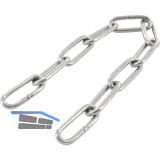 Rundstahlkette langgliedrig �hnl. DIN763 � 4 mm Bund= 50 Meter - Edelstahl A4