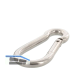 Feuerwehrkarabiner 8X80 Edelstahl A4