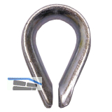 Drahtseilkausche �hnl. DIN6899 Seil � 9 mm - Stahl verzinkt-blau
