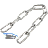 Rundstahlkette langgliedrig �hnl. DIN763 � 6 mm Stahl feuerverzinkt