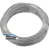 D�RNER + HELMER Ruck-Zuck Stahlseil 2mm, 6x7 + 1 FE verz. Ring 30m