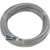 D�RNER + HELMER Ruck-Zuck Stahlseil PVC-umm. 4/5mm, Ring 20m