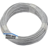 D�RNER + HELMER Ruck-Zuck Edelstahlseil 4mm, 7x7 Litzen, Ring 20m