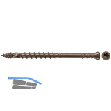 FISCHER Terrassenschraube Zylinderkopf 4.3x60 TX15 beschichtet Inhalt 250 St�ck