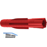TOX-TRI-Allzweckd�bel 12x 71 ohne Kappe Kunststoff rot