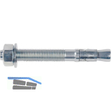 FISCHER FBN II 10/100/175 Bolzen verzinkt-blau mit Bewertung druckzonentauglich