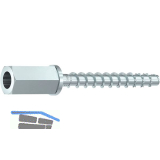 HECO-MMS plus SKT 10x 75 verzinkt Multi-Monti Schraubanker IGW mit Muffe