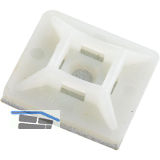 Klebesockel f�r Kabelbinder 3.6 mm mit Sonderkleber aus Acrylat