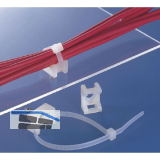 Befestigungssockel f�r Kabelbinder 6 mm zum Schrauben und Nieten - natur