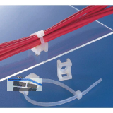 Befestigungssockel f�r Kabelbinder 9 mm zum Schrauben und Nieten - natur