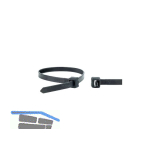 WKK Kabelbinder 4.8x200 schwarz Polyamid 6.6 - wiederl�sbar