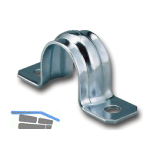 Befestigungsschelle 28 mm verzinkt mit zwei Befestigungsl�cher