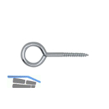 Ringschraube mit Holzgewinde 30x10mm Stahl verzinkt-blau