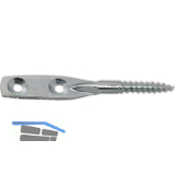 Blattschraube mit Holzgewinde 5.2x95 verzinkt-blau