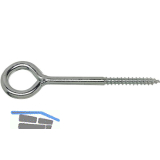 Ger�stkloben mit Holzgewinde 10.0x120 verzinkt-blau