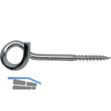 Deckenhaken mit Holzgewinde 8.85x140 Holzgewinde verzinkt-blau