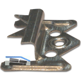 Profilholzkralle Nr. 4 Stahlband-verzinkt f�r Nut/Feder-Montage (1 PK=250 Stk.)