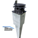 K&R Terrassenlager Flex f�r Bodeneinschlagh�lse (91x91 mm)