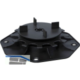 K&R Terrassenlager Kunststoff mit Fugenkreuz - H�henverstellung 25- 40mm