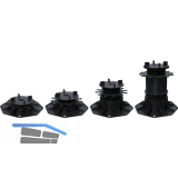 K&R Terrassenlager Kunststoff mit Fugenkreuz - H�henverstellung 65- 155mm