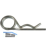 Federstecker doppelt 6,3x 97 Edelstahl A4 ~DIN11024