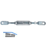 DIN1480 M30 verzinkt Spannschloss mit Blattschrauben