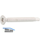 DIN7504O 3.9x 22 Torx15 Edelstahl A2 Senkkopf-Bohrschraube