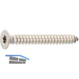 ISO14586 3.5X 32 Torx15 Edelstahl A4 Senkkopf-Blechschraube ~DIN7982C