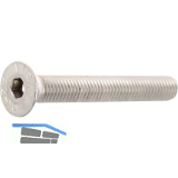 ISO10642 M 6x 50 Edelstahl A4-070 Senkschraube mit Innensechskant (~DIN7991)