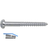 DIN 96 4x 30 Edelstahl A4 Holzschraube Halbrundkopf mit Schlitz