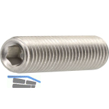 ISO4029/DIN916 21H M 5x 8 Edelstahl A2 Gewindestift mit Ringschneide und ISK