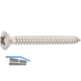 DIN7983C 3.5x 16 Phillips-KS Edelstahl A2 Linsensenkkopf-Blechschraube ~ISO7051