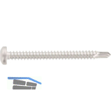 DIN7504M 4.8x 45 TX25 Edelstahl martensitisch Linsen-Bohrschraube Form M