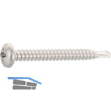 DIN7504N 3.9x 22 Phillips-KS Edelstahl A2 Linsen-Bohrschraube ~ISO15481