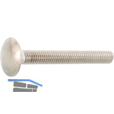 DIN603 M12x 35 Edelstahl A4 Torbandschraube ohne Mutter