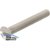 ~ISO2009 M 6x 60 Edelstahl A2 Senkschraube mit Schlitz (DIN963A)