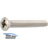 ~ISO7047 M 4x 20 Phillips KS Edelstahl A2 Linsensenkkopfschraube (DIN966A)