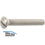 DIN964A M 5x 16 Edelstahl A2 Linsenschraube mit Schlitz
