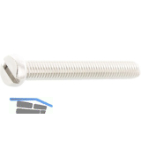 ~ISO1207 M 4x 16 Edelstahl A4 Zylinderschraube mit Schlitz (DIN84A)