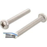 ISO7045 M 6x 16 Phillips Kreuzschlitz Edelstahl A4 Linsenschraube (DIN7985A)