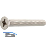 ~ISO7046-2 M 6x 50 Phillips Kreuzschlitz Edelstahl A4 Senkschraube (DIN965A)