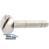 Becherschrauben M 4x 10 Edelstahl A2 mit Schlitz