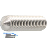 ISO4027 M 4x 10 Edelstahl A2 Gewindestift mit Spitze Innensechskant (DIN914)