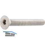 ISO10642 M 3x 5 Edelstahl A2 Senkschraube mit Innensechskant (~DIN7991)