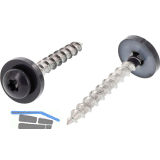 Kopflackierte Fensterbankschraube 3.9x25 Torx 15 Edelstahl A2 / RAL7016