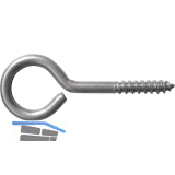 Ringschraube mit Holzgewinde 4.4x40 Edelstahl A2